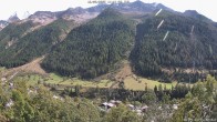 Archiv Foto Webcam Lötschental: Blick von Wiler aufs Bietschhorn 13:00