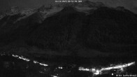 Archiv Foto Webcam Lötschental: Blick von Wiler aufs Bietschhorn 23:00