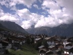 Archiv Foto Webcam Grächen: Ausblick vom Chalet Soldanella 09:00