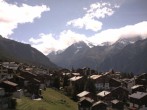 Archiv Foto Webcam Grächen: Ausblick vom Chalet Soldanella 13:00