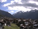 Archiv Foto Webcam Grächen: Ausblick vom Chalet Soldanella 15:00