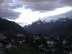 Archiv Foto Webcam Grächen: Ausblick vom Chalet Soldanella 19:00