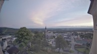 Archiv Foto Webcam Schöneck: Blick vom Rathaus Richtung Kirche 19:00