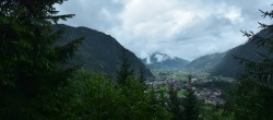 Archiv Foto Webcam Mayrhofen: Blick vom Gasthof Wiesenhof auf den Ort 19:00