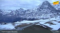 Archiv Foto Webcam Wengen: Bergstation Männlichen 16:00