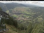 Archiv Foto Webcam Laber Bergbahn: Blick nach Oberammergau 13:00