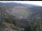 Archiv Foto Webcam Laber Bergbahn: Blick nach Oberammergau 06:00