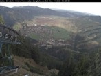 Archiv Foto Webcam Laber Bergbahn: Blick nach Oberammergau 07:00
