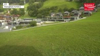 Archived image Webcam Wildkogel Ski Resort: Top station Frühmesserbahn lift 2150m 07:00