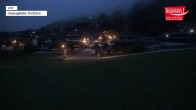 Archived image Webcam Wildkogel Ski Resort: Top station Frühmesserbahn lift 2150m 05:00