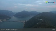 Archived image Webcam Lugano - Paradiso / Monte San Salvatore 02:00