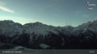 Archived image Webcam Mountain Restaurant Gampen / Top Station Gampenbahn 06:00