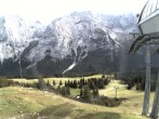 Archiv Foto Webcam Ehrwalder Alm - Bergstation Sesselbahn Gaistal 15:00