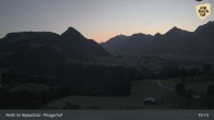 Archived image Webcam Mountain restaurant Pinzgerhof (Brunnerberg) 18:00