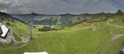 Archived image Webcam Panoramic View Damüls – Top station Uga Express 09:00