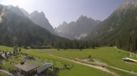 Archiv Foto Webcam Dolomitenhof Sexten - Blick auf die Langlaufloipe 09:00