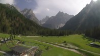 Archiv Foto Webcam Dolomitenhof Sexten - Blick auf die Langlaufloipe 15:00