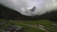 Archiv Foto Webcam Dolomitenhof Sexten - Blick auf die Langlaufloipe 07:00