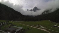 Archiv Foto Webcam Dolomitenhof Sexten - Blick auf die Langlaufloipe 08:00