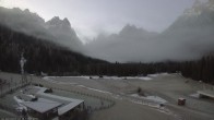 Archived image Webcam Dolomitenhof Sexten - Cross-Country Skiing Trail 05:00