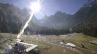 Archived image Webcam Dolomitenhof Sexten - Cross-Country Skiing Trail 09:00