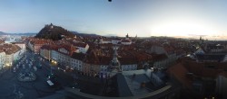Archived image Webcam View from the town hall in Graz 05:00