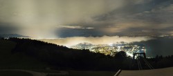 Archiv Foto Webcam Pfänderbahn - Bergstation 23:00