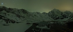 Archiv Foto Webcam Skigebiet Sulden: Panoramakamera Madritschhütte 01:00