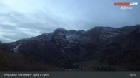 Archiv Foto Webcam Panoramabild Wurzeralm Bergstation 18:00