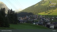 Archiv Foto Webcam Oberlech am Arlberg: Blick vom Flühenlift 06:00