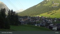 Archiv Foto Webcam Oberlech am Arlberg: Blick vom Flühenlift 07:00