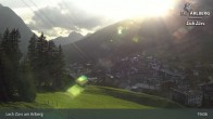 Archiv Foto Webcam Oberlech am Arlberg: Blick vom Flühenlift 18:00
