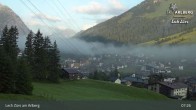 Archiv Foto Webcam Oberlech am Arlberg: Blick vom Flühenlift 06:00