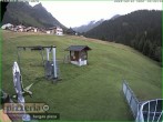 Archiv Foto Webcam Gargellen: Talabfahrt bei Pizzeria Barga 17:00
