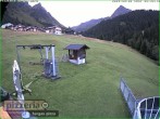 Archiv Foto Webcam Gargellen: Talabfahrt bei Pizzeria Barga 05:00