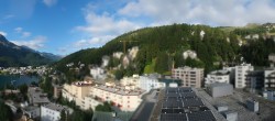 Archived image Webcam St. Moritz village II - View from Hotel Schweizerhof towards St. Moritz Bad 07:00
