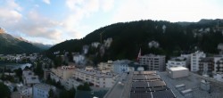 Archived image Webcam St. Moritz village II - View from Hotel Schweizerhof towards St. Moritz Bad 19:00