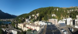 Archived image Webcam St. Moritz village II - View from Hotel Schweizerhof towards St. Moritz Bad 08:00