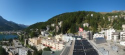 Archived image Webcam St. Moritz village II - View from Hotel Schweizerhof towards St. Moritz Bad 09:00