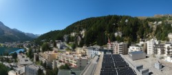 Archived image Webcam St. Moritz village II - View from Hotel Schweizerhof towards St. Moritz Bad 11:00