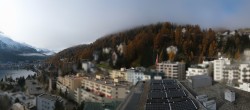 Archived image Webcam St. Moritz village II - View from Hotel Schweizerhof towards St. Moritz Bad 09:00