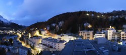 Archived image Webcam St. Moritz village II - View from Hotel Schweizerhof towards St. Moritz Bad 05:00