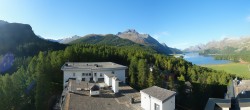 Archiv Foto Webcam Sils im Engadin: Ausblick vom Hotel Waldhaus 08:00