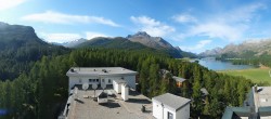 Archiv Foto Webcam Sils im Engadin: Ausblick vom Hotel Waldhaus 09:00