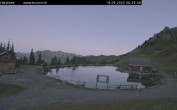 Archived image Webcam Engelberg: Lake Härzlisee & mountain restaurant Kräuterhütte 05:00