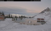 Archived image Webcam Engelberg: Lake Härzlisee & mountain restaurant Kräuterhütte 06:00