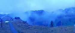 Archiv Foto Webcam Ebenalp: Panoramablick Bergstation 06:00