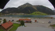 Archived image Webcam Schoeneben: Base station at lake Reschensee 15:00