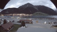 Archived image Webcam Schoeneben: Base station at lake Reschensee 19:00