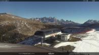 Archiv Foto Webcam Fassatal - Moena - Ankunft der Gondelbahn "Valbona le Cune" 13:00